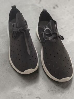 Not Rated Women's Grey Slip-On Athletic Sneakers with Cream Outsole